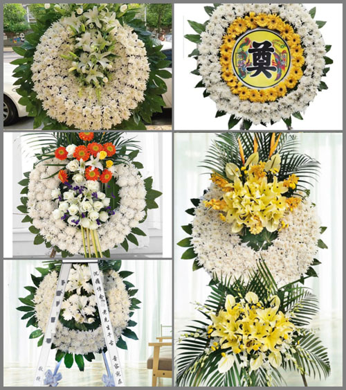 安徽六安市霍邱县众兴集镇油坊村花圈速递